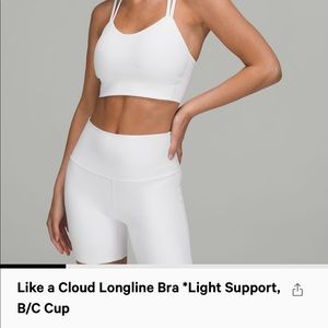 Lululemon like a cloud longline bra size 8